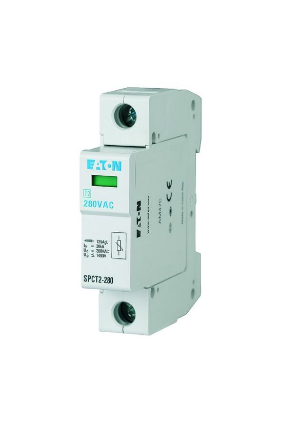 Túlfeszültség-levezető dugaszolható 1P T2 TN 280V/AC 40kA 1M SPCT2-280/1 EATON - 167593