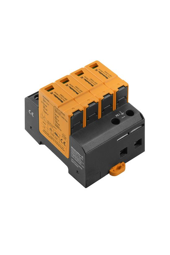 Túlfeszültség-levezető dugaszolható 4P T2 TNC TN-C-S TN 230V/AC VPU AC II 4 300/50 Weidmüller - 2591140000