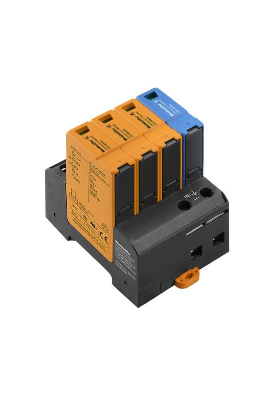 Túlfeszültség-levezető dugaszolható kombi T1+T2 3P+N T2 TNC TN VPU AC I 3+1 300/12.5 Weidmüller - 2591460000