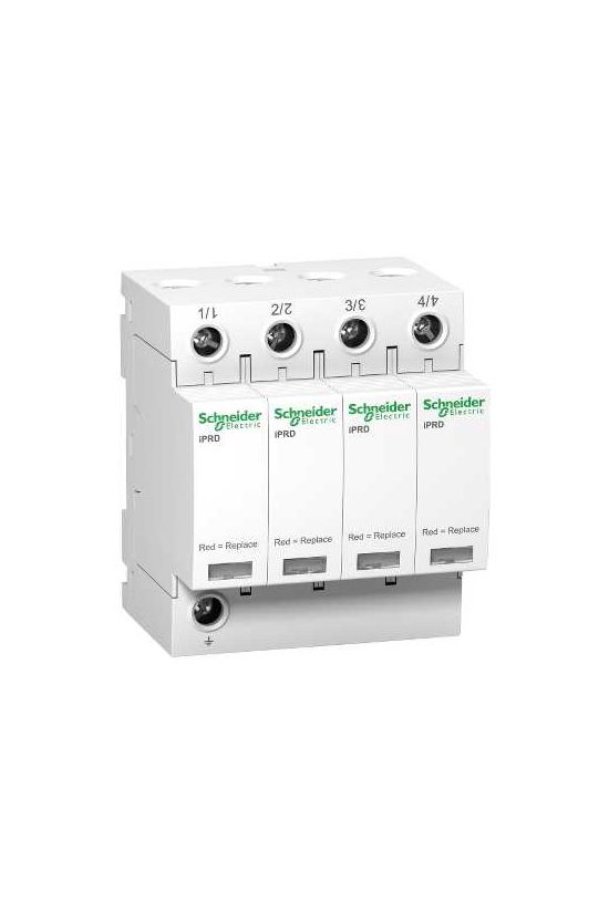 Túlfeszültség-levezető dugaszolható 4P T2 TNC 350V/AC 20kA 8M Acti9 iQuick PRD Schneider - A9L20400