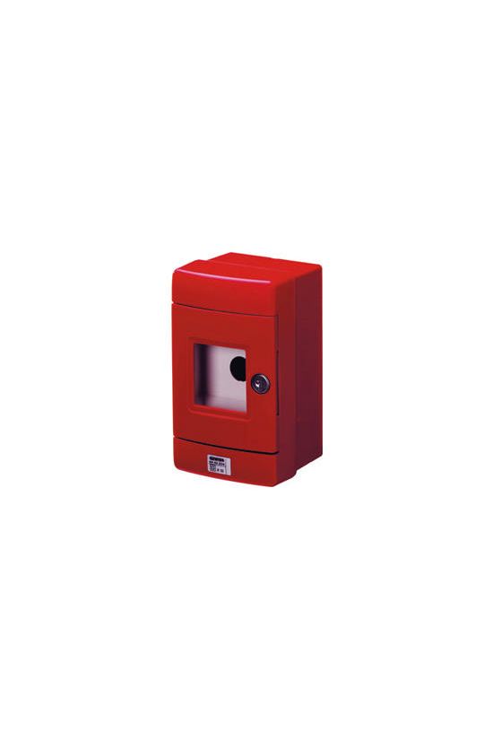 Tűzvédelmi kézi jelzésadó falonkívüli tűzriasztó (piros) műanyag piros üveglapos IP55 42RV GEWISS - GW42204