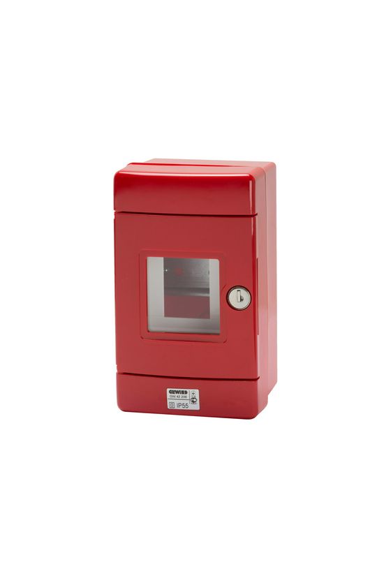 Tűzvédelmi kézi jelzésadó falonkívüli tűzriasztó (piros) műanyag piros üveglapos IP55 42RV GEWISS - GW42206