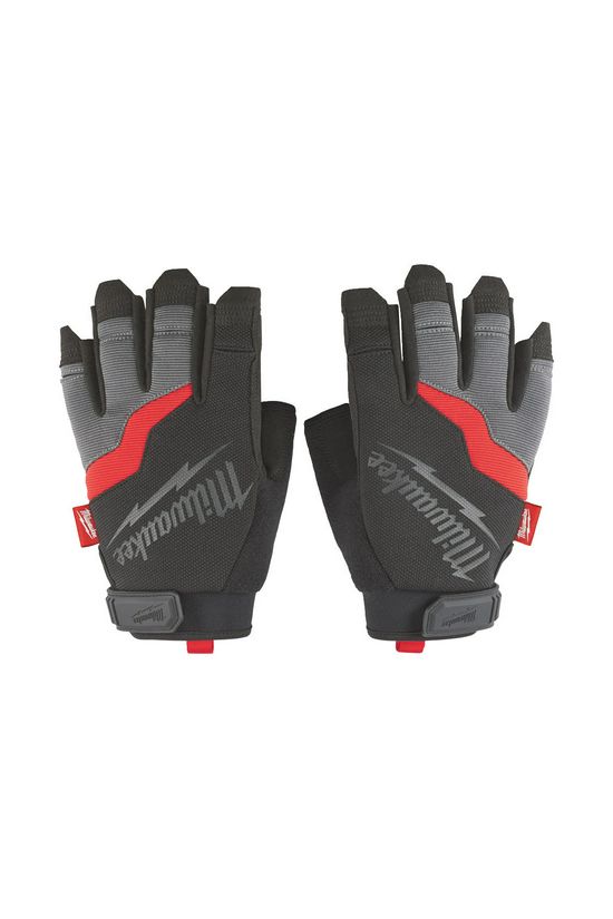 Ujjvég nélküli kesztyű légáteresztő pár 5 ujjas 11/ XXL-méret fekete Milwaukee - 48229744