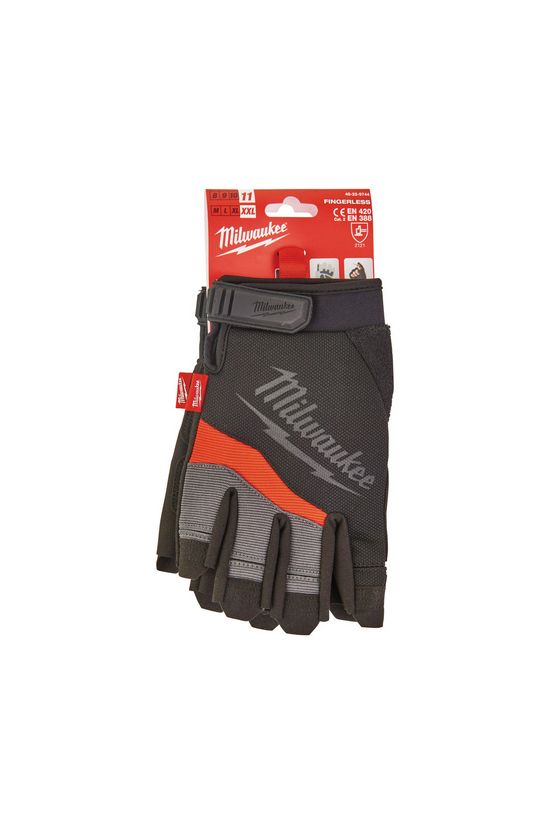 Ujjvég nélküli kesztyű légáteresztő pár 5 ujjas 11/ XXL-méret fekete Milwaukee - 48229744
