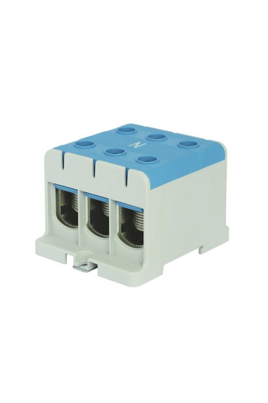 Univerzális sorkapocs N kék 2,5-50mm2Cu 6-50mm2Alu 1P csavaros 6csatl./>25 mm2 UK 50/3 N Pollmann - 2090305