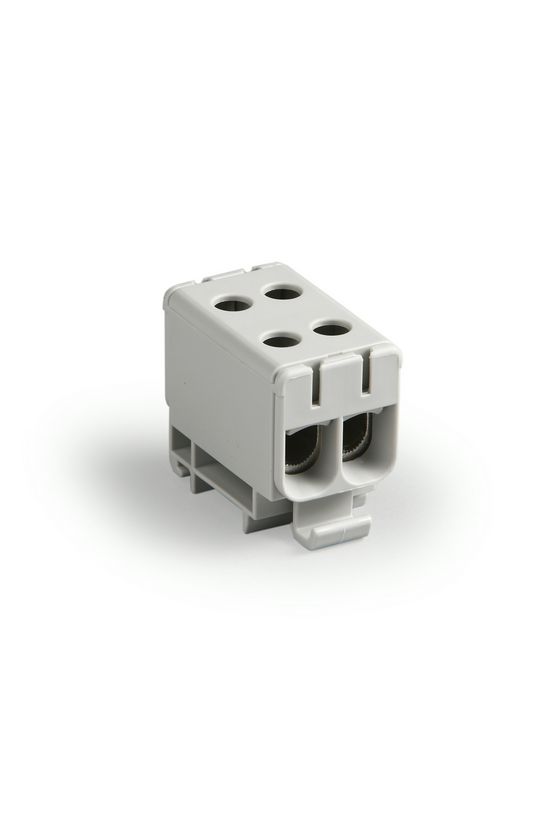 Univerzális sorkapocs szürke 2,5-50mm2Cu 6-50mm2Alu 2P csavaros 4csatl./>25 mm2 KE66 Ensto