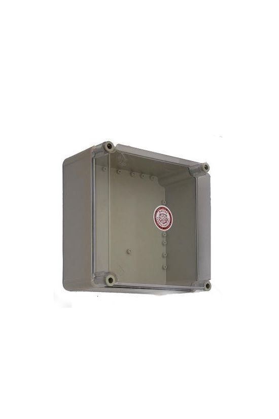 Üres szekrény átlátszó fedéllel műanyag 300mmx 300mmx 170mm IP65 PVT 3030 - ÁF Csatári Plast - CSP33000000