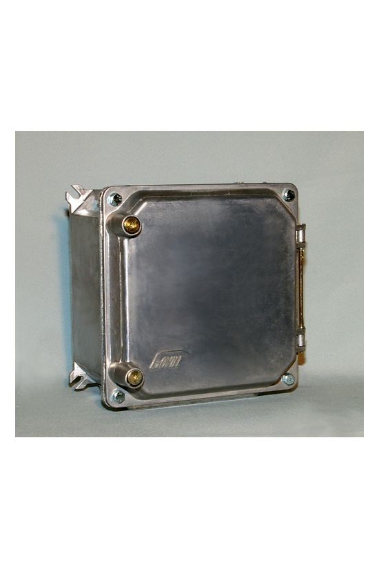 Üres szekrény nyitható alumínium 270mmx 270mmx 165.5mm IP54 zártfedlél szerelőlappal Govill - A1 20 NY