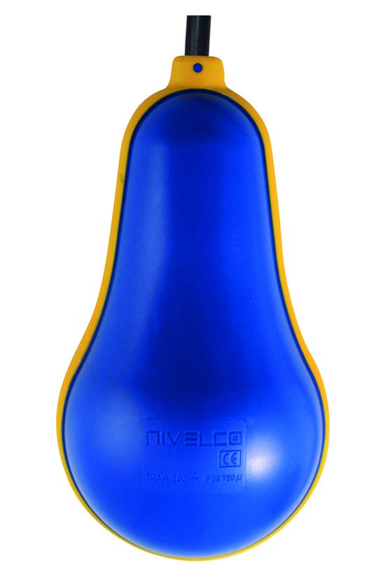 Úszókapcsoló 10m neoprene szennyvízre ellensúly nélkül 1P váltó 10A IP68 Nivofloat Nivelco - NWN-110-1