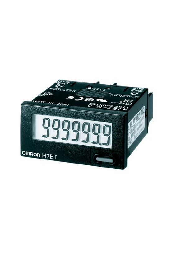 Üzemóraszámláló CR2477-elemes digitális kvarc 7digit 3V DC 999999.9h IP66 H7ET-N-B OMRON - 672672