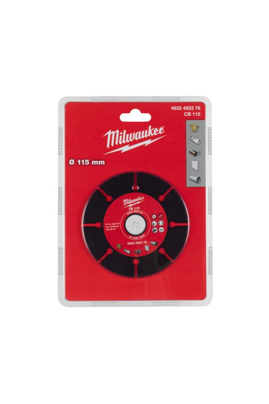 Vágókorong karbid fához aluhoz műanyaghoz 115mm-átmérő 1mm 22.2mm-furat fémhez CB115 Milwaukee - 4932492376