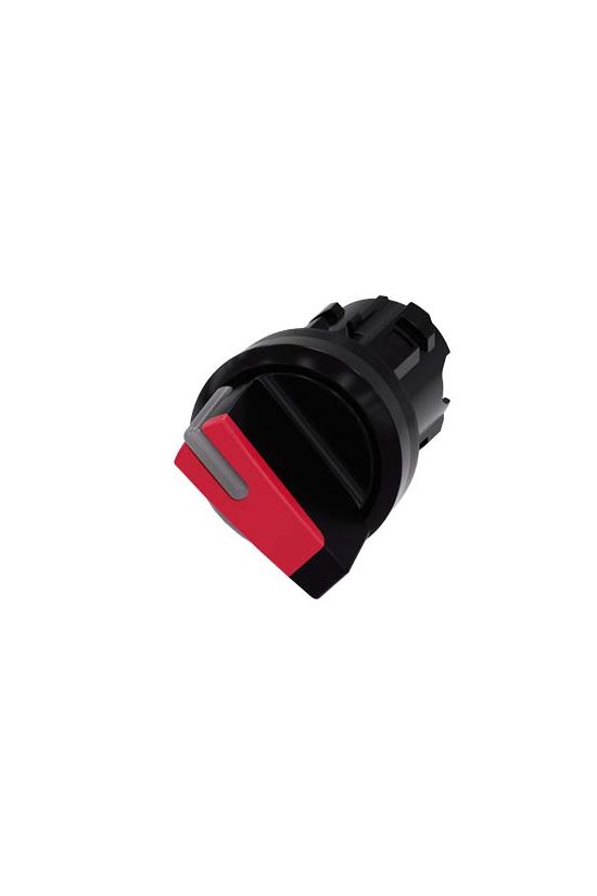 Választókapcsoló fej műanyag d22 0-I világító működtetőkaros 2-állású piros SIRIUS ACT SIEMENS - 3SU1002-2BF20-0AA0