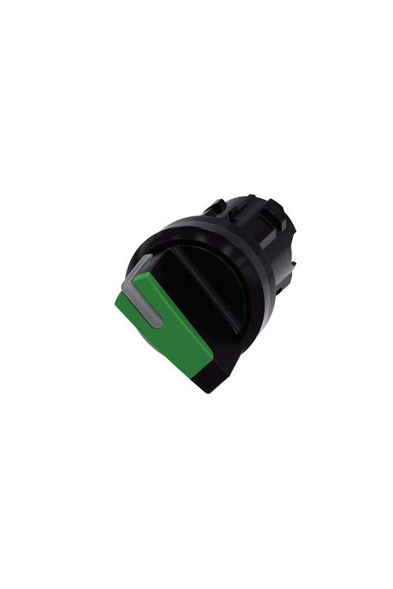 Választókapcsoló fej műanyag d22 0-I világító működtetőkaros 2-állású zöld SIRIUS ACT SIEMENS - 3SU1002-2BF40-0AA0