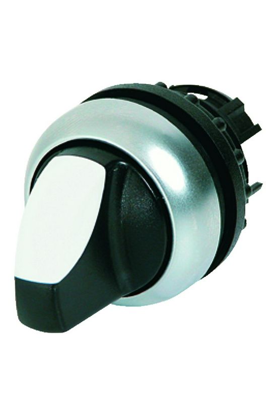 Választókapcsoló fej műanyag d22 működtetőkaros 3-állású visszaugró fekete kerek M22-WK3 EATON - 216870