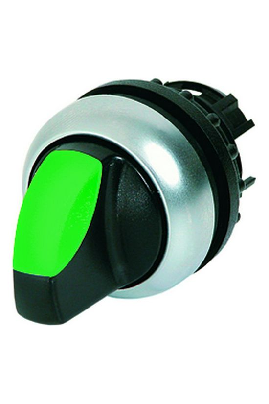 Választókapcsoló fej műanyag d22 világító működtetőkaros 3-állású reteszelt M22-WRLK3-G EATON - 216847