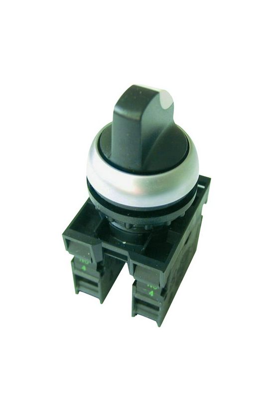 Választókapcsoló komplett műa. d22 2-állású 1-z működtetőkaros fekete reteszelt M22-WRK/K10 EATON - 216518