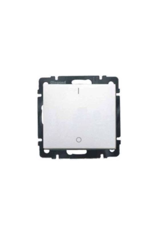Valena 102 2P kapcsoló betét közp. fedéllel fehér süllyesztett IP31 1- billentyű/gomb LEGRAND - 774214