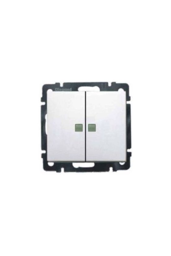 Valena 105 2x1P csillárkapcsoló betét közp. fedéllel fehér süllyesztett IP31 2- LEGRAND - 774213