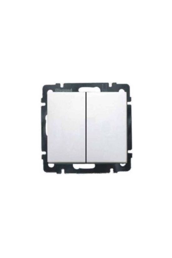 Valena 105 2x1P csillárkapcsoló betét közp. fedéllel fehér süllyesztett IP31 2- LEGRAND - 774405