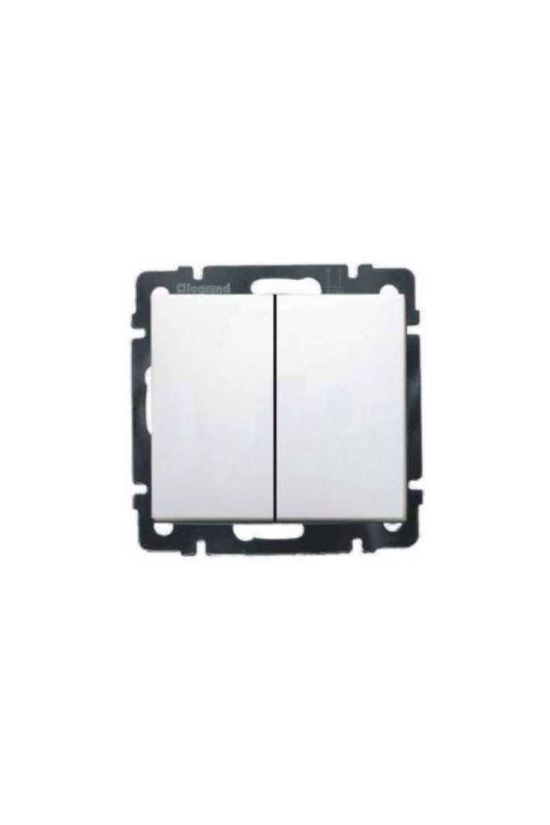 Valena 106+6 kettős váltókapcsoló betét közp. fedéllel fehér süllyesztett IP31 2- LEGRAND - 774408