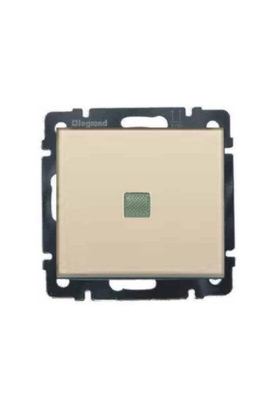 Valena 106 váltókapcsoló betét közp. fedéllel elefántcsont süllyesztett IP31 1- billentyű/gomb LEGRAND - 774325