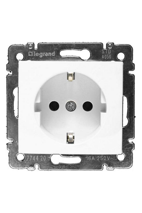 Valena 162 dugalj földelt központi fedlap fehér IP21 süllyesztett csavaros LEGRAND - 774420