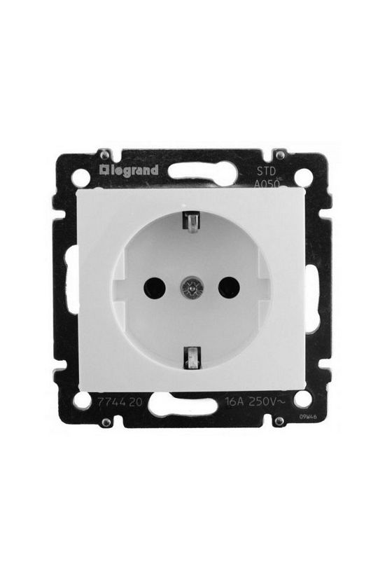 Valena 162 dugalj földelt központi fedlap gyerekzárral fehér IP21 süllyesztett LEGRAND - 774222