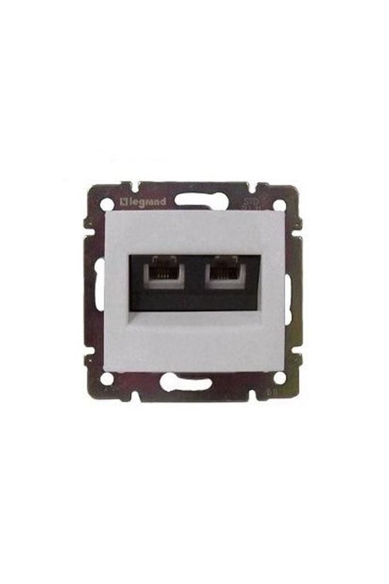 Valena adatcsatlakozó dugalj UTP 2xRJ45 8(8) Cat6 fehér csavaros LEGRAND - 774243