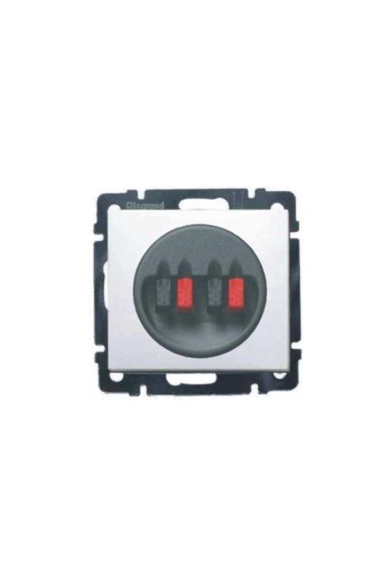 Valena hangszóró csatlakozó betét közp. fedéllel sztereó műanyag fehér címketartó nélkül LEGRAND - 774424