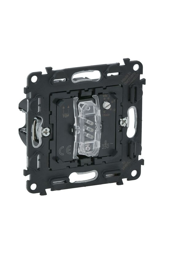 Valena időzítő kapcsoló nyomógombos 25mp-15perc 1z betét 1000WMax. teljesítmény szürke LEGRAND - 752061