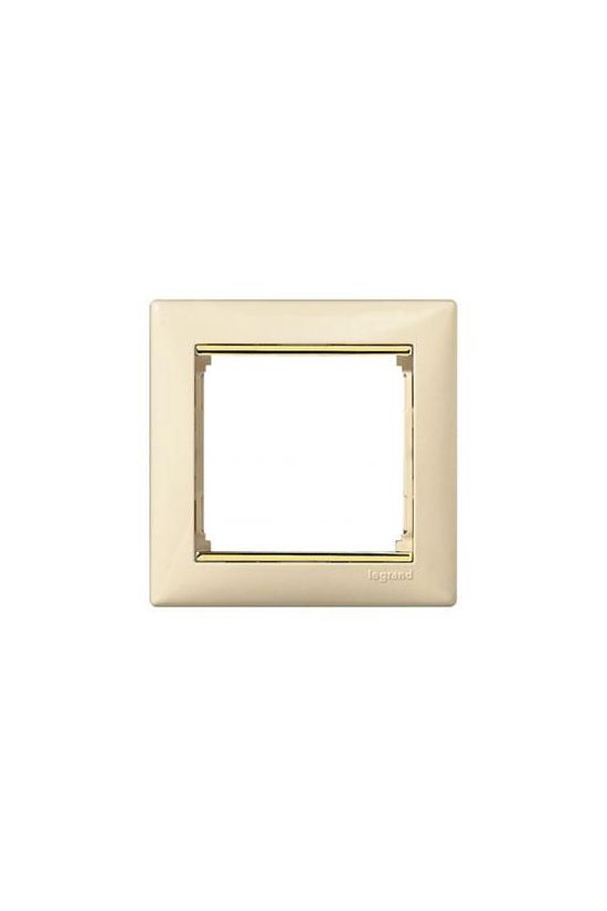 Valena keret 1-es elefántcsont/arany vízszintes műanyag LEGRAND - 774151