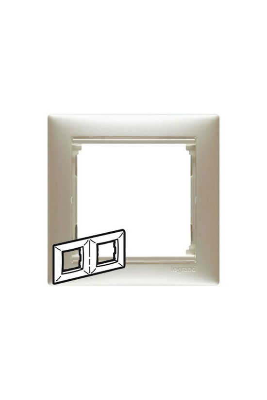Valena keret 2-es kagylóhéj vízszintes műanyag LEGRAND - 770472