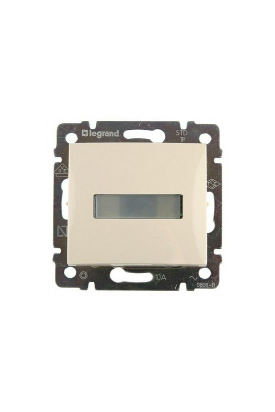 Valena N101 csengőnyomó betét közp. fedéllel 1- billentyűs 1z elefántcsont csengő IP31 jelzőfény LEGRAND - 774115