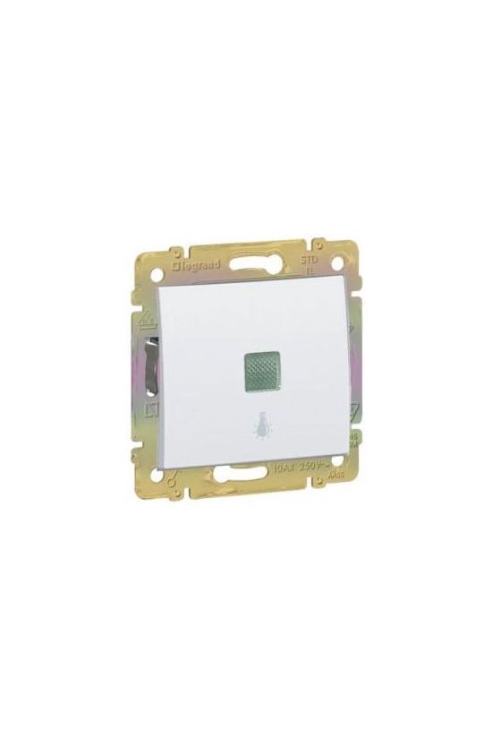 Valena N101 nyomó betét közp. fedéllel 1- billentyűs 1z fehér lámpa IP31 jelzőfény LEGRAND - 774413