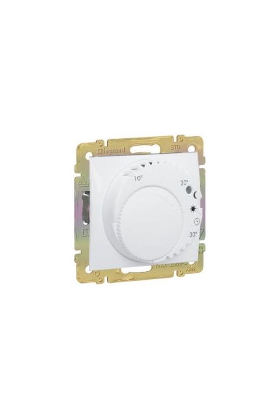 Valena szobatermosztát analóg komfort központi fedlap 5-30°C 8A 230V süllyesztett fehér LEGRAND - 774227