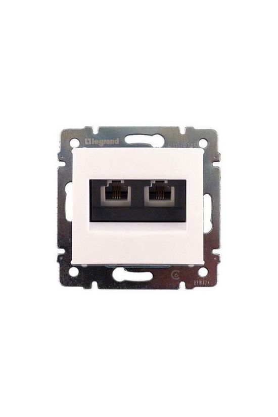 Valena telefon csatlakozó betét közp. fedéllel 2xRJ11 műanyag fehér LEGRAND - 774439