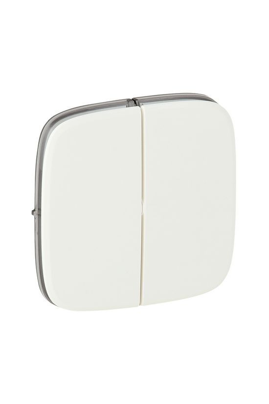 ValenaAllure billentyű kettős kapcs/nyg.-hoz fehér üres-jel IP20 műanyag fényes LEGRAND - 755025