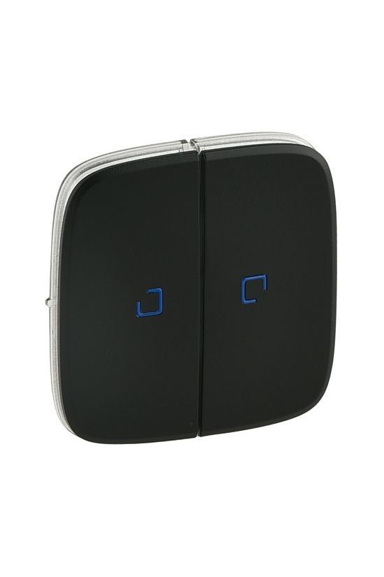 ValenaAllure billentyű kettős kapcs/nyg.-hoz fekete üres-jel  jelzőfényes IP20 műanyag LEGRAND - 755228