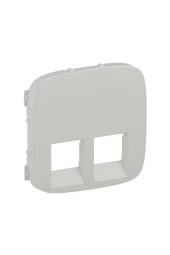 ValenaAllure fedlap 2xRJ45/RJ11 adatcsatlakozóhoz műanyag fehér címketartó nélkül LEGRAND - 755425