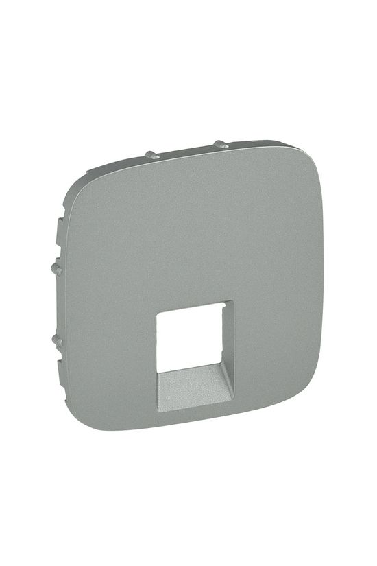 ValenaAllure fedlap RJ45/RJ11 adatcsatlakozóhoz műanyag alumínium címketartó nélkül LEGRAND - 755417