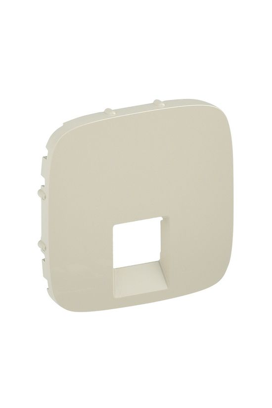 ValenaAllure fedlap RJ45/RJ11 adatcsatlakozóhoz műanyag címketartó nélkül elefántcsont LEGRAND - 755416