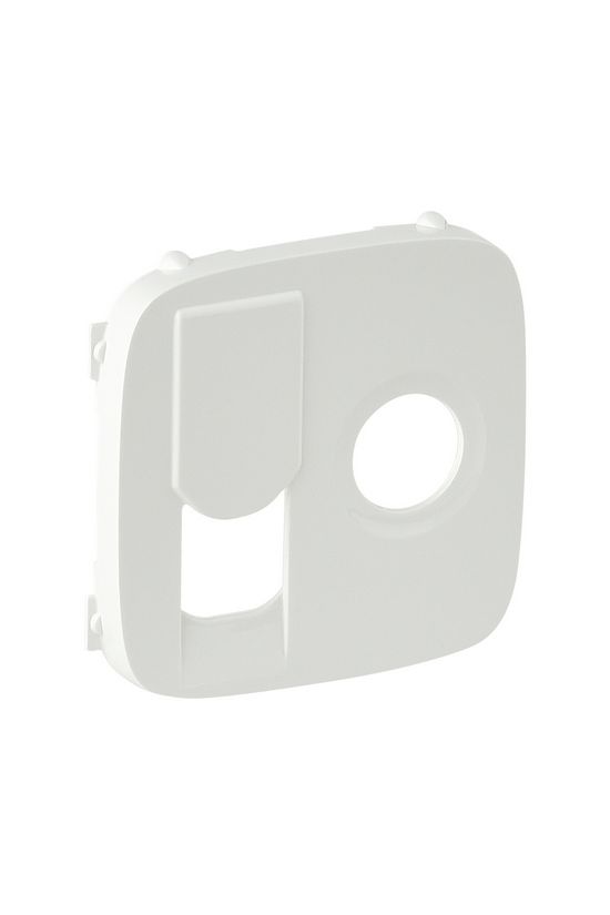 ValenaAllure fedlap TV koax-antenna-/RJ45 adatdugaljhoz műanyag fehér címketartó nélkül LEGRAND - 754835