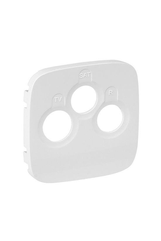 ValenaAllure fedlap TV-RD-SAT koax-antennadugaljhoz műanyag fehér címketartó nélkül LEGRAND - 754795
