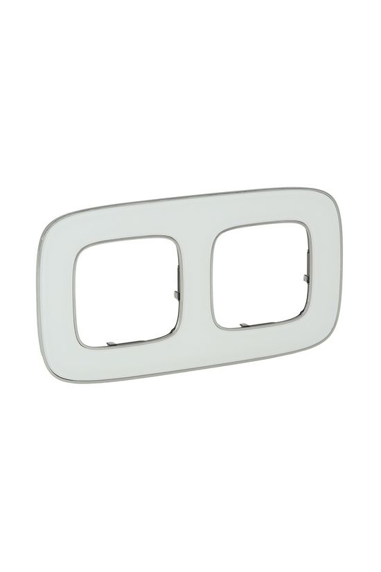 ValenaAllure keret 2-es jégfehér vízszintes és függőleges műanyag LEGRAND - 754422