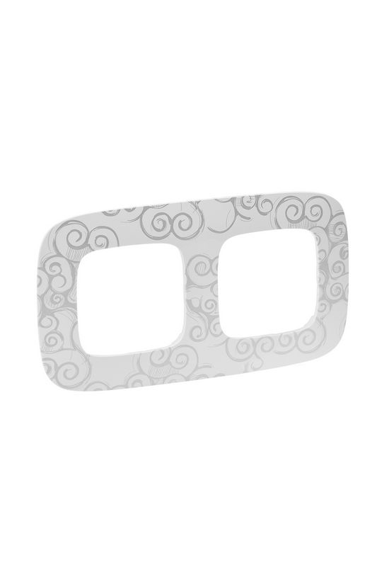 ValenaAllure keret 2-es króm dekor vízszintes és függőleges műanyag LEGRAND - 754342