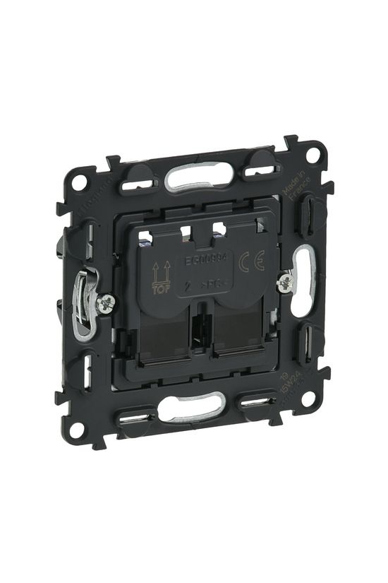 ValenaInMatic adatcsatlakozó dugalj UTP RJ45 8(8) Cat5e fekete csavaros LEGRAND - 753041