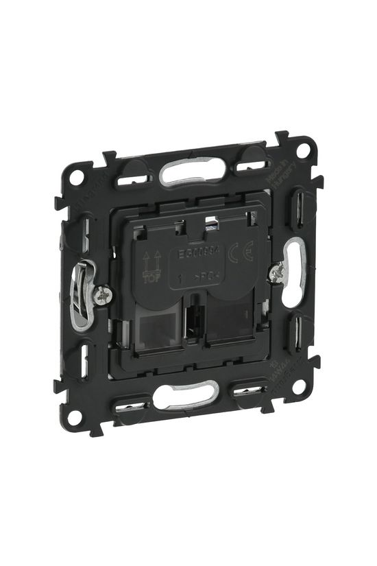 ValenaInMatic adatcsatlakozó dugalj UTP RJ45 8(8) Cat6 + RJ11 Cat3 RJ45 8(8) Cat6 fekete LEGRAND - 753032