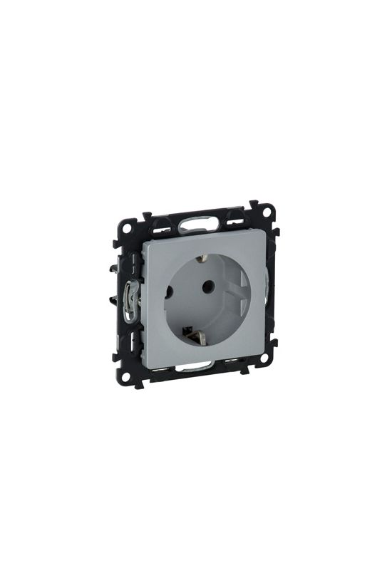 ValenaLife 162 dugalj földelt központi fedlap gyerekzárral alumínium IP20 süllyesztett LEGRAND - 753324