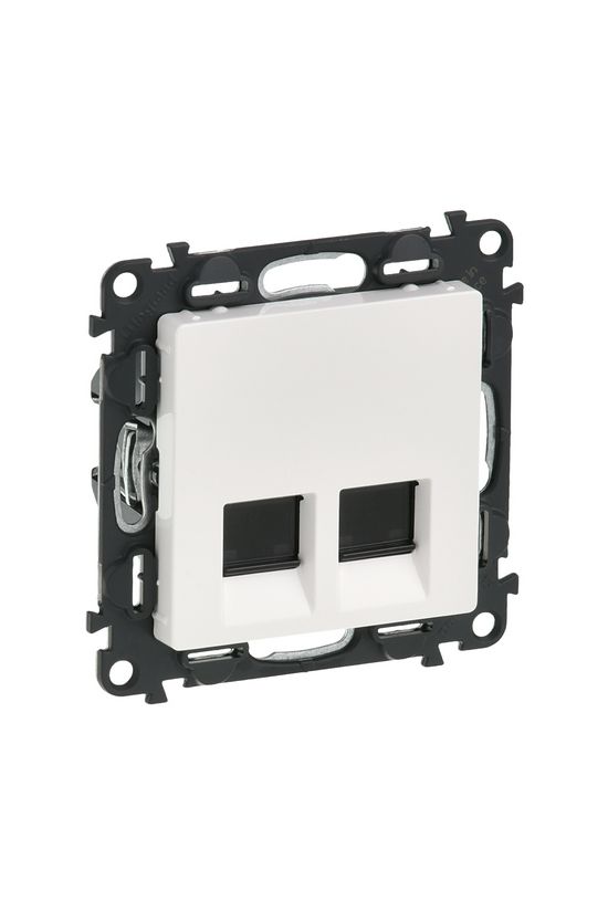ValenaLife adatcsatlakozó dugalj STP RJ45 8(8) Cat6A(IEC) fehér csavaros LEGRAND - 753149