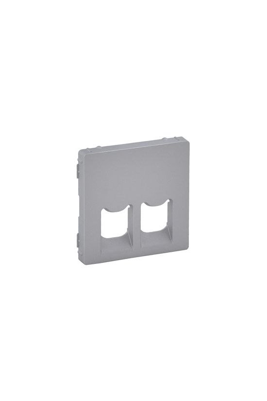 ValenaLife fedlap 2xRJ45/RJ11 adatcsatlakozóhoz műanyag alumínium címketartó nélkül LEGRAND - 755422